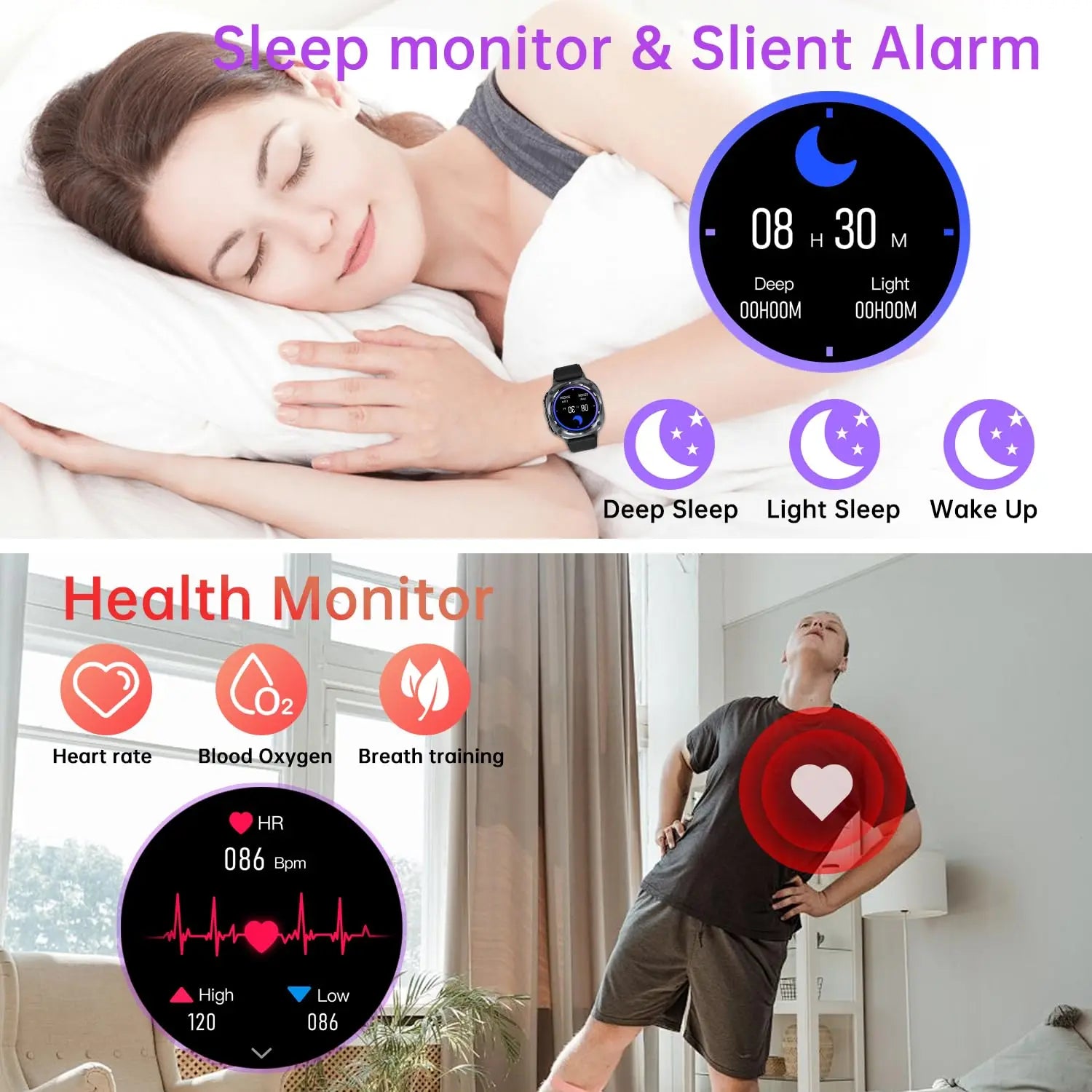 GEJIAN New Watch 7 Ultra Smart Watch with Heart & Sleep Monitoring, GPS, Voice Call