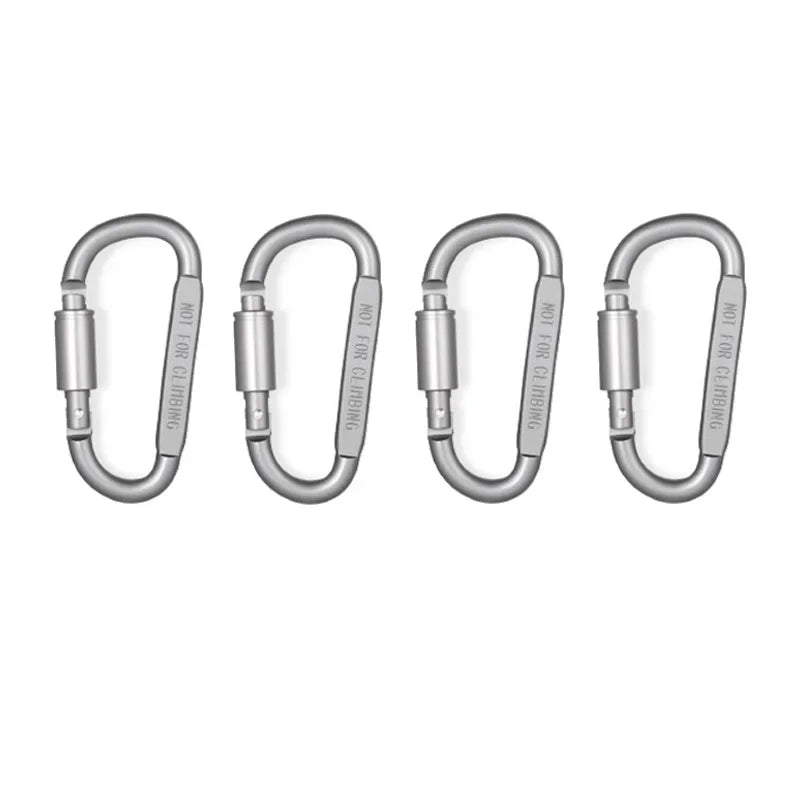 SANKE RESCUE Aluminium Carabiner Clips 4-6PCS Keychain EDC Camping Hooks