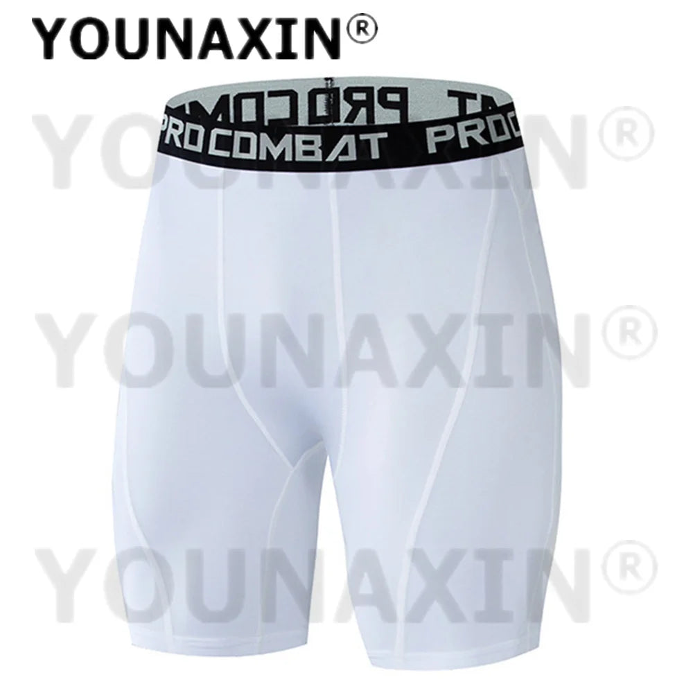 YOUNAXIN Men’s Compression Running Shorts – Lightweight Tights for Gym & Sports