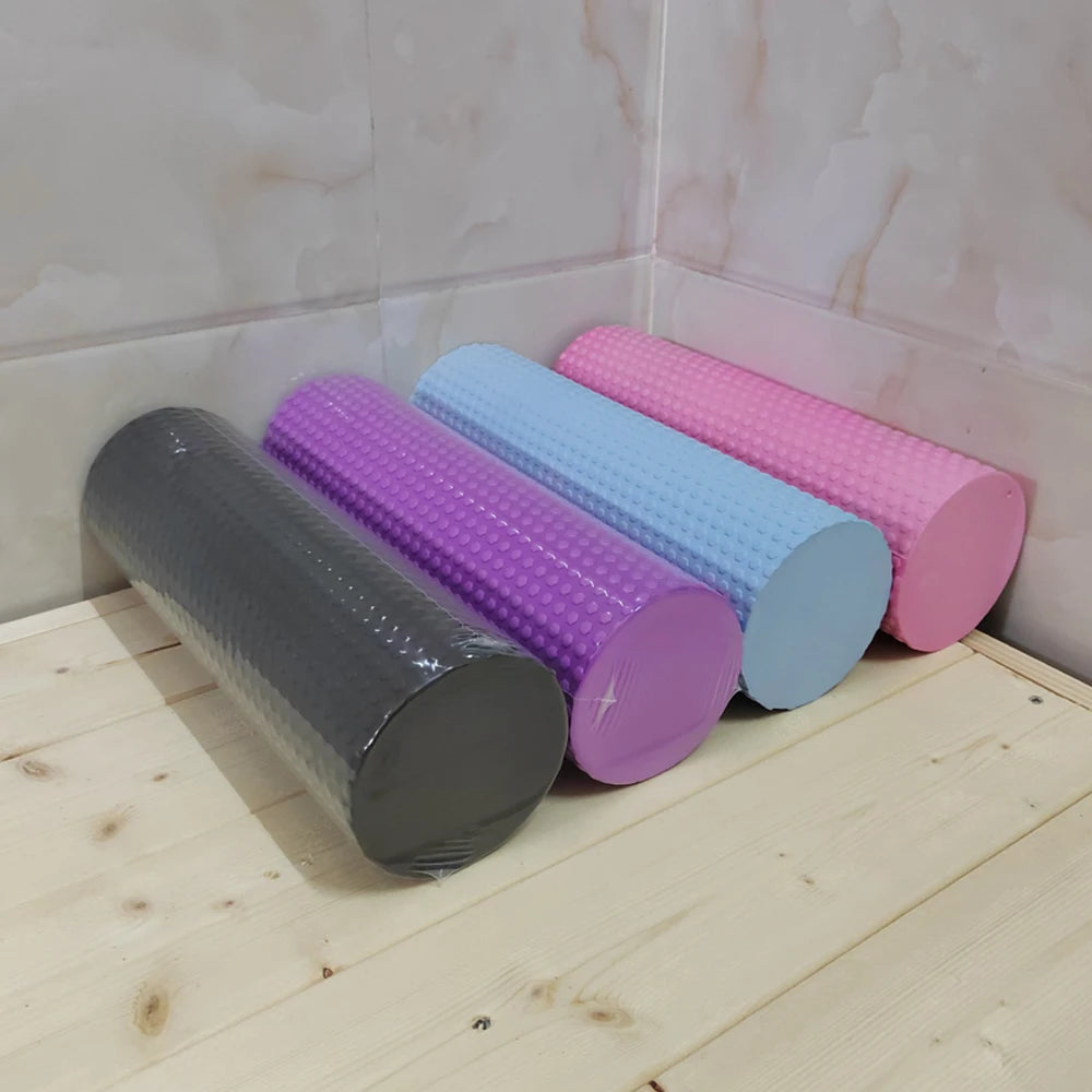 BBSWIM EVA Foam Yoga Roller – 29.7cm Hexagonal Pilates Cylinder for Home Workouts