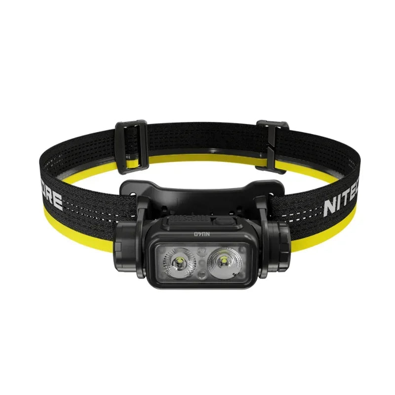 NITECORE NU40 Rechargeable Headlamp – 1,000 Lumens USB‑C, White & Red Light
