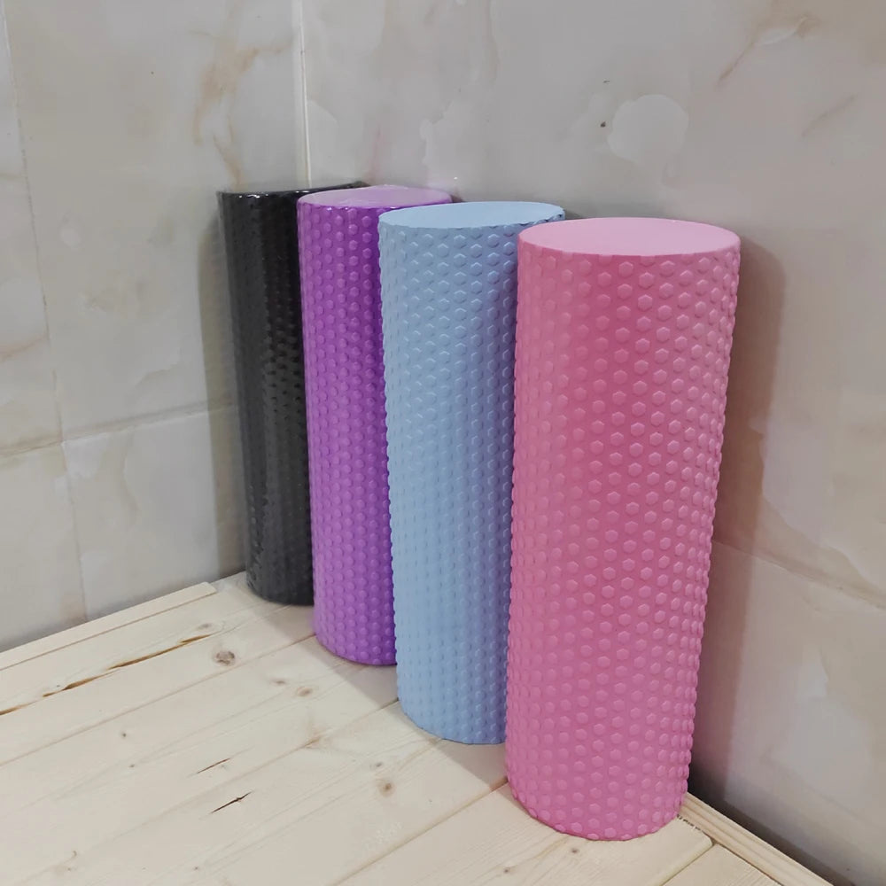 BBSWIM EVA Foam Yoga Roller – 29.7cm Hexagonal Pilates Cylinder for Home Workouts