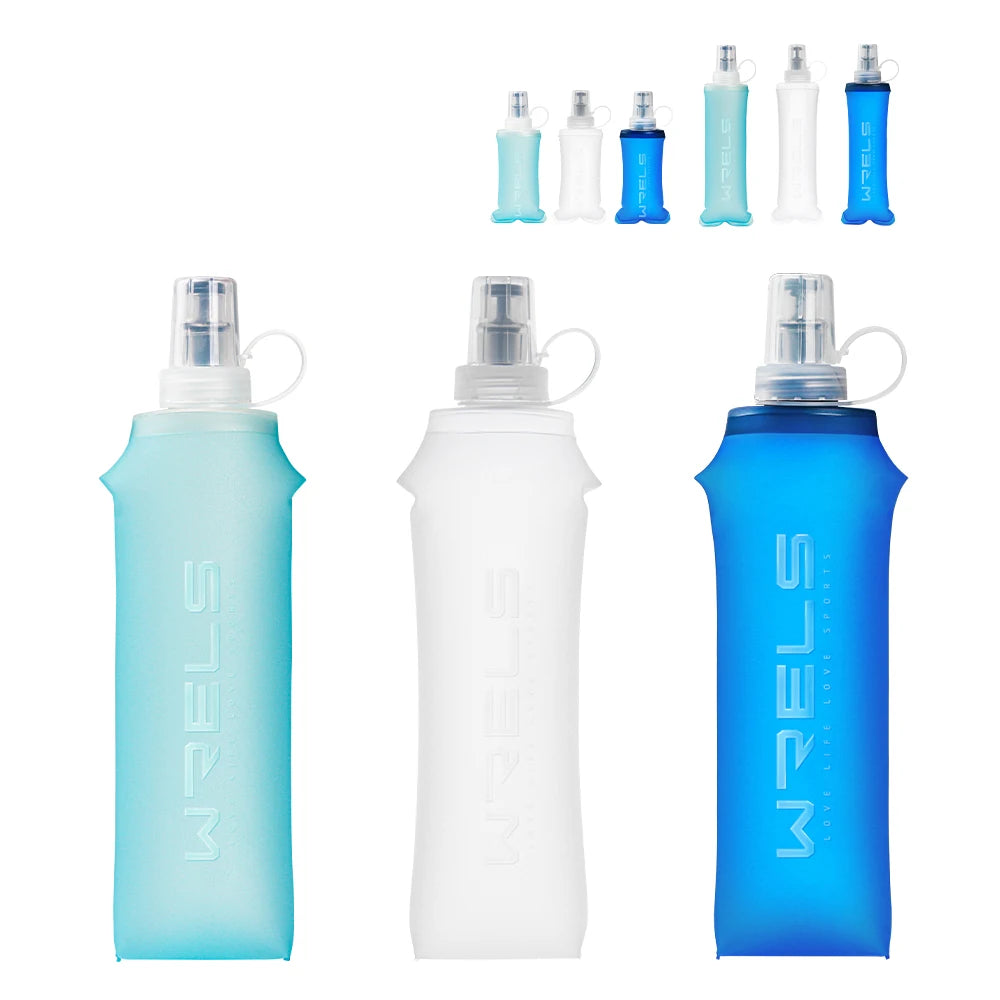 300ml Collapsible Soft Flask, BPA-Free TPU Running Water Bottle for Travel and Sport