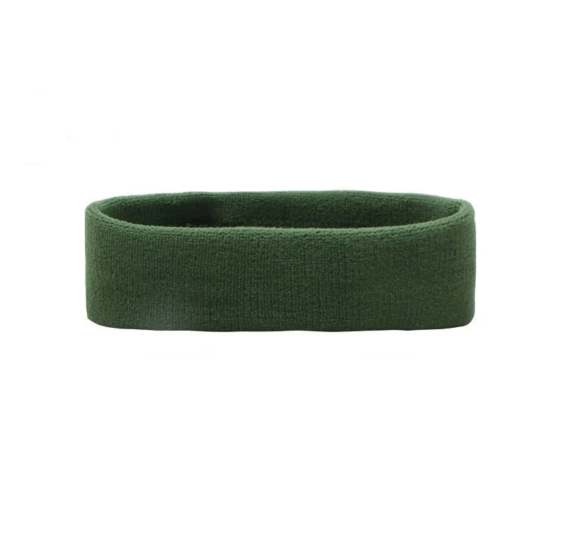 VIVIDSUN Solid Colour Sports Headband – High Elasticity & Sweat-Absorbing Workout Band