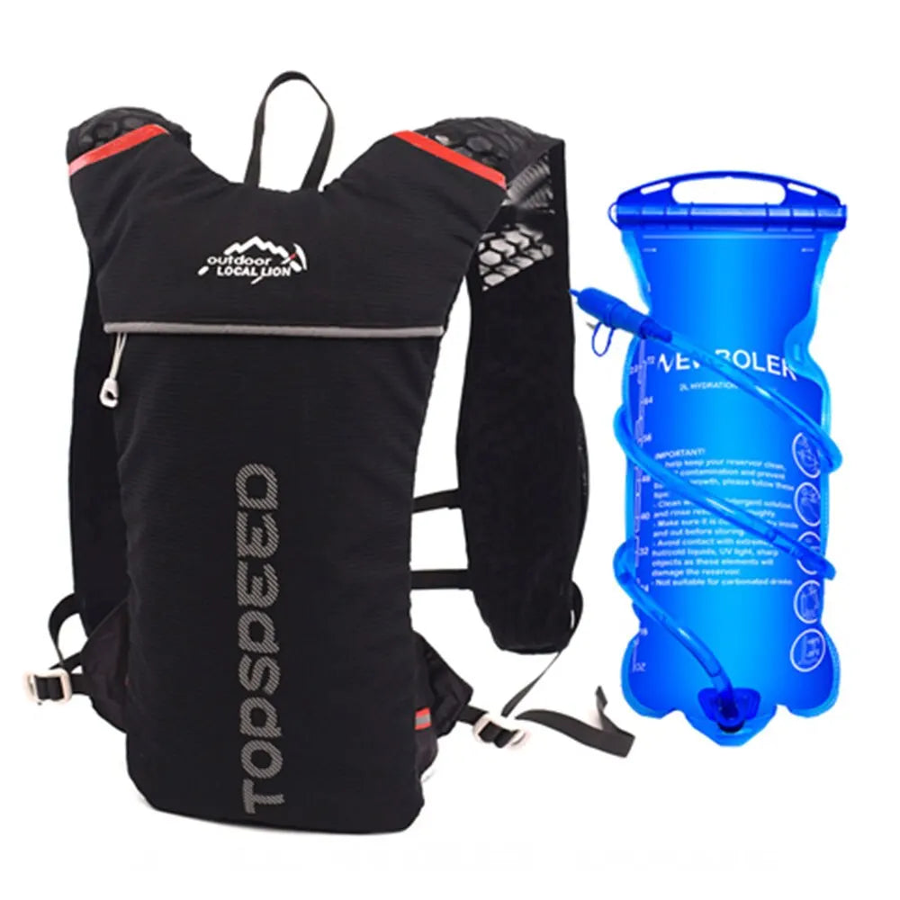 NEWBOLER Trail Running Ultralight 5L Backpack with 2L Hydration Bladder