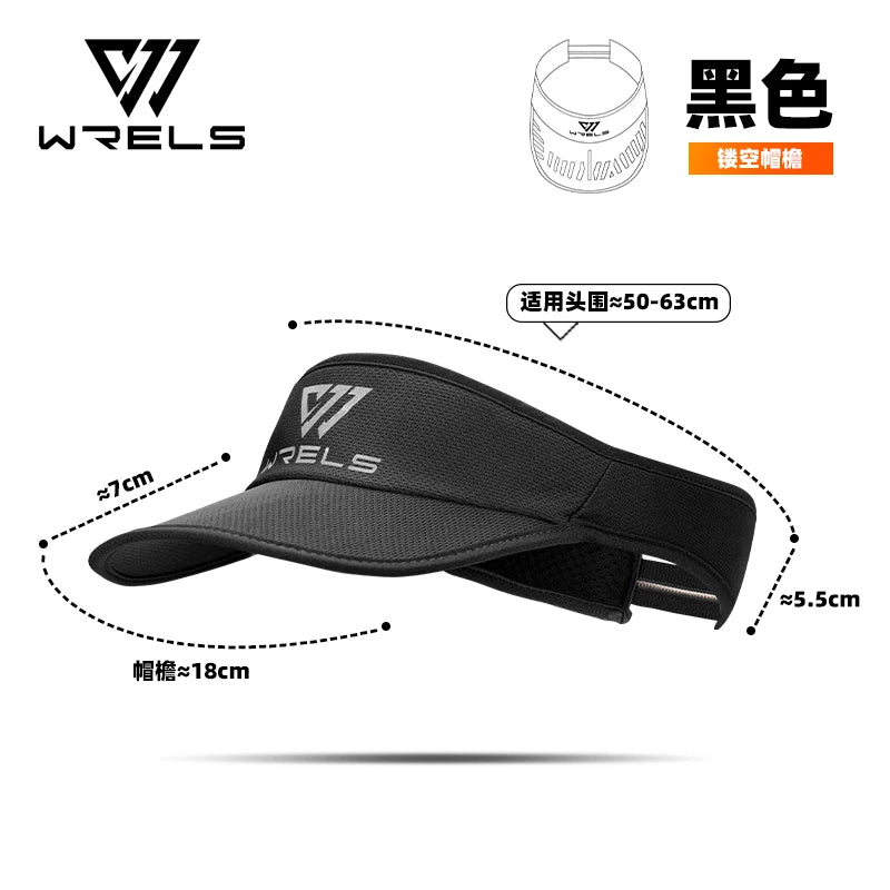 WRELS Summer Sports Visor Hat Breathable Quick Dry Sun Protection Adjustable