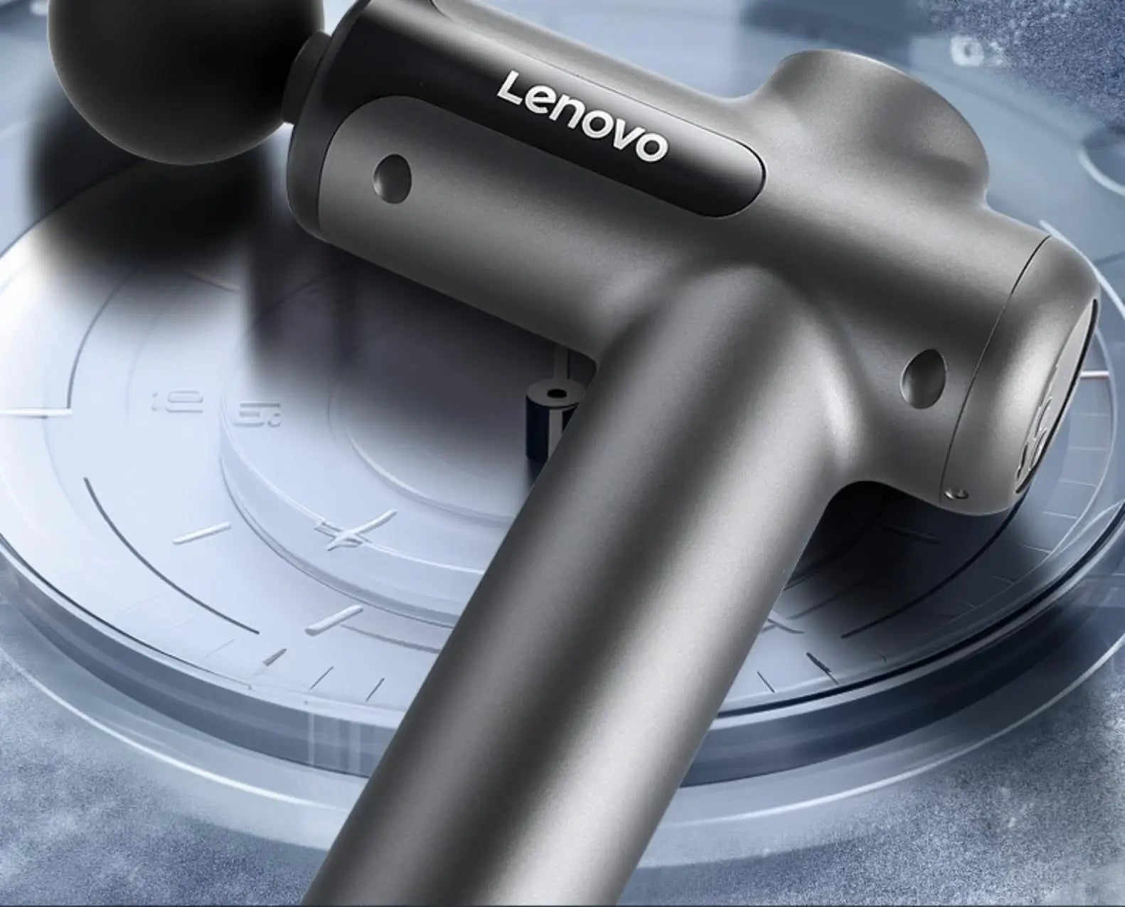 Lenovo Fascia Massage Gun | LED Touchscreen Deep Tissue Muscle Massager, Full-Body Recovery & Relief