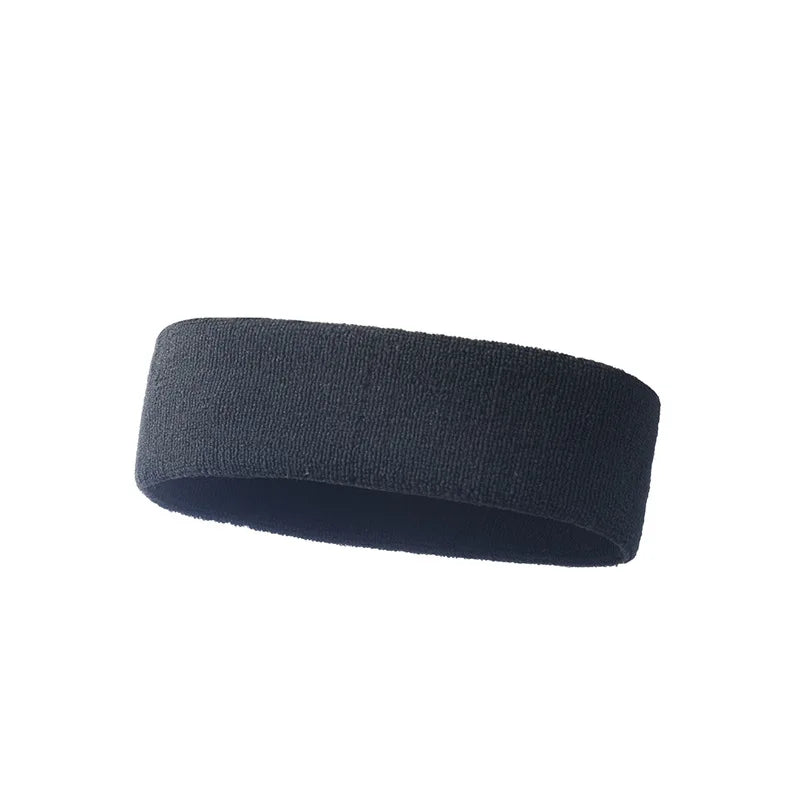 VIVIDSUN Solid Colour Sports Headband – High Elasticity & Sweat-Absorbing Workout Band