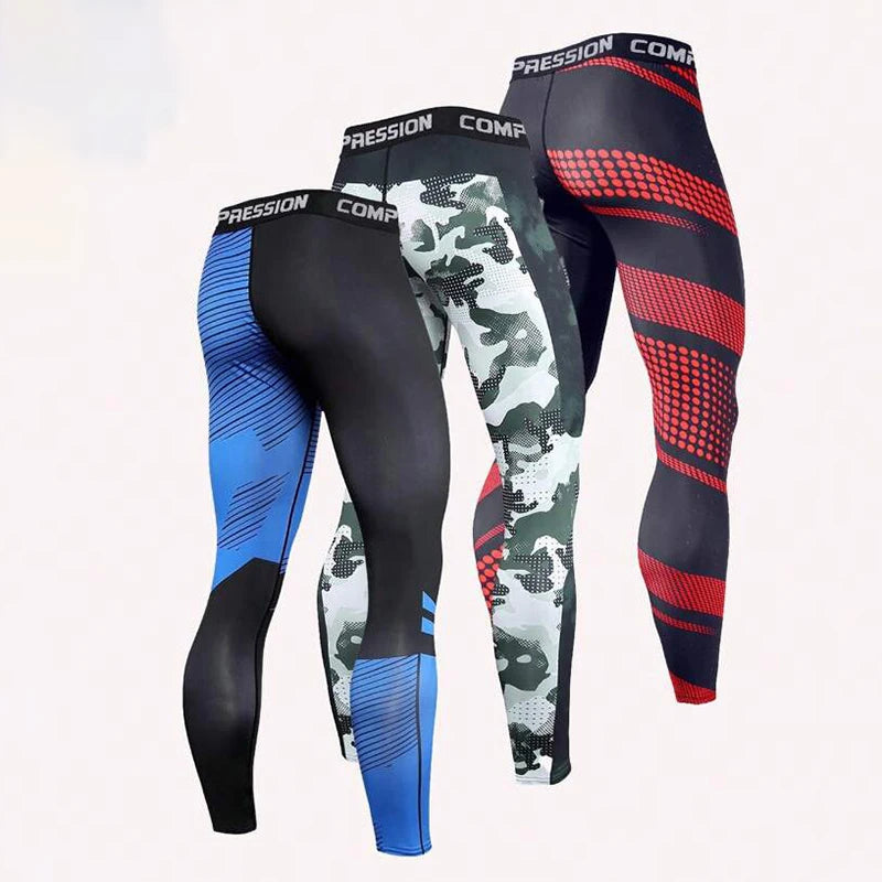 Men’s Compression Pants Sportswear Training Leggings Gym Tights