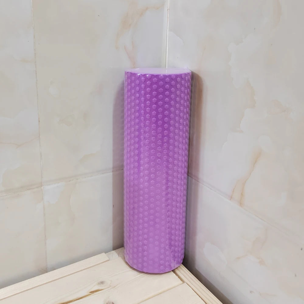 BBSWIM EVA Foam Yoga Roller – 29.7cm Hexagonal Pilates Cylinder for Home Workouts