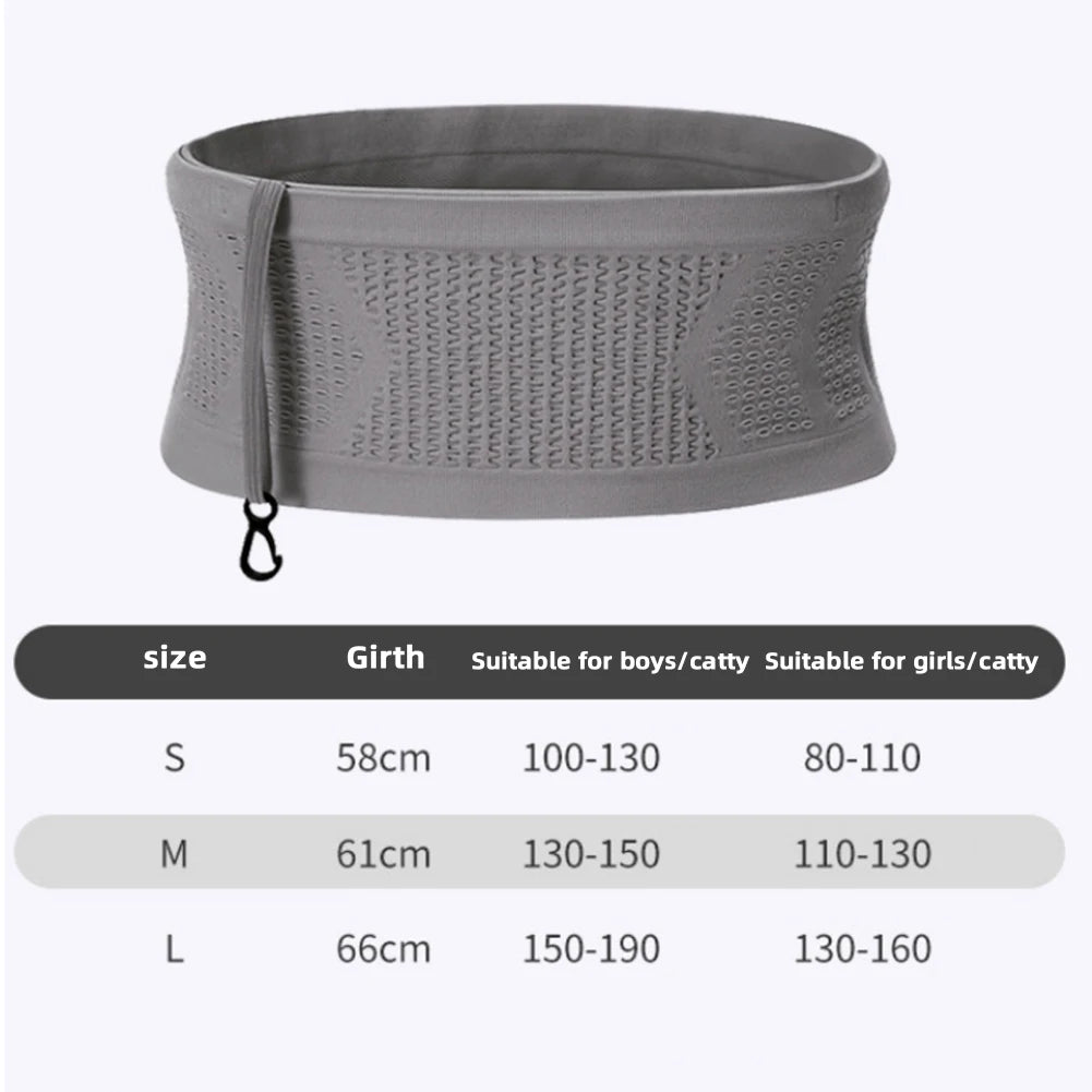 Slim Running Waist Bag, Concealed Phone Pouch, Lightweight Fitness Belt for Men and Women