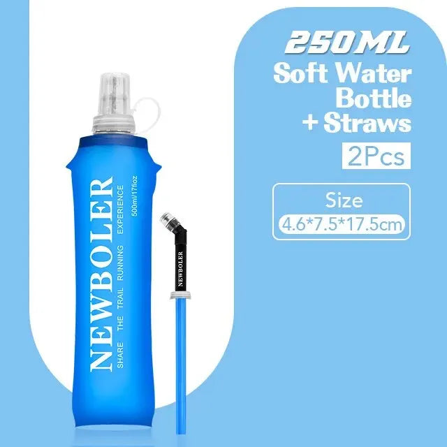 NEWBOLER TPU Soft Flask Collapsible Water Bottle (250ml / 500ml)