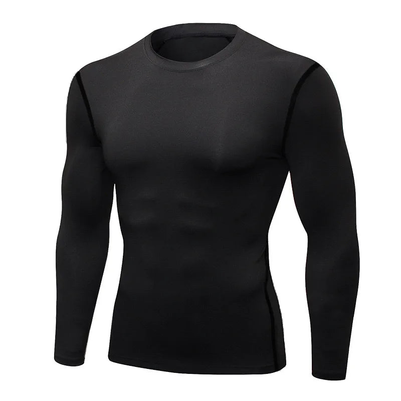 Men’s Thermal Compression Top Long Sleeve Quick Dry Fitness Wear