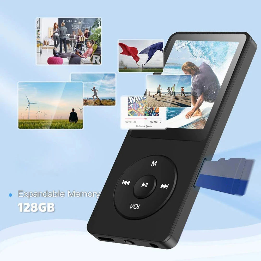 KEBIDUMEI MP3 Player Bluetooth 5.4 Portable Music Player with FM Radio and E-Book