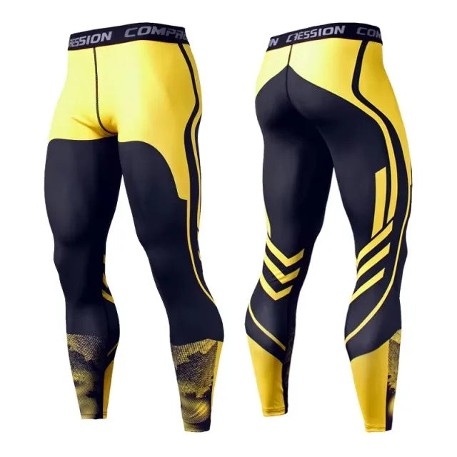 Men’s Compression Pants Sportswear Training Leggings Gym Tights