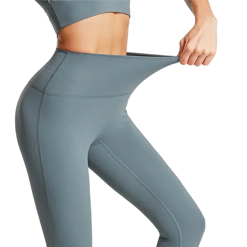 COZOK Full-Length Women’s Fitness Leggings – Running, Workout, Seam Pockets, High Comfort