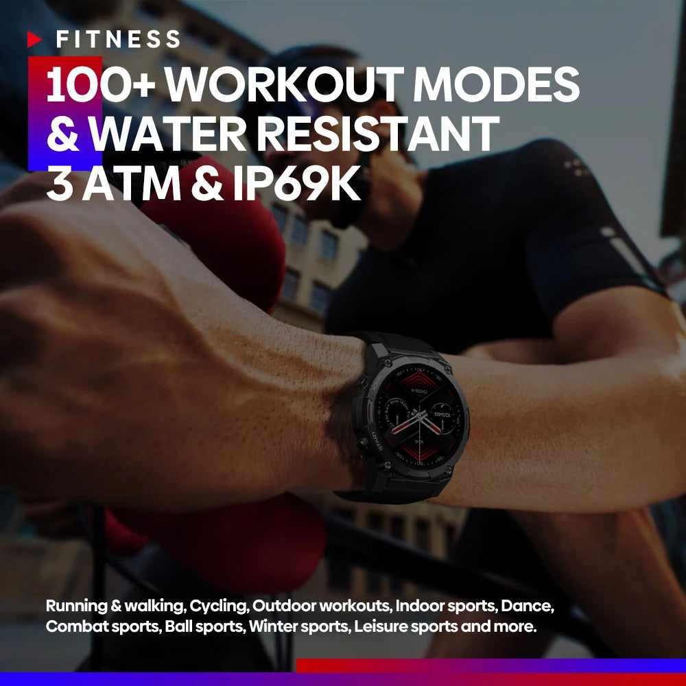 ZEBLAZE Vibe 7 Pro Rugged Smartwatch with AMOLED Display and Voice Calling