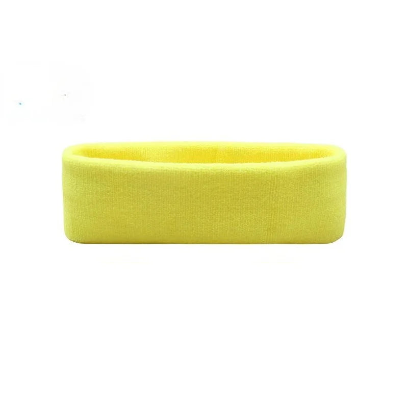 VIVIDSUN Solid Colour Sports Headband – High Elasticity & Sweat-Absorbing Workout Band
