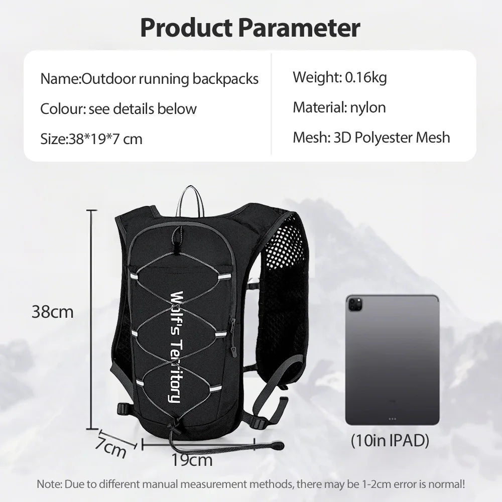 NEWBOLER Ultralight Trail Running Hydration Vest Breathable Marathon Backpack
