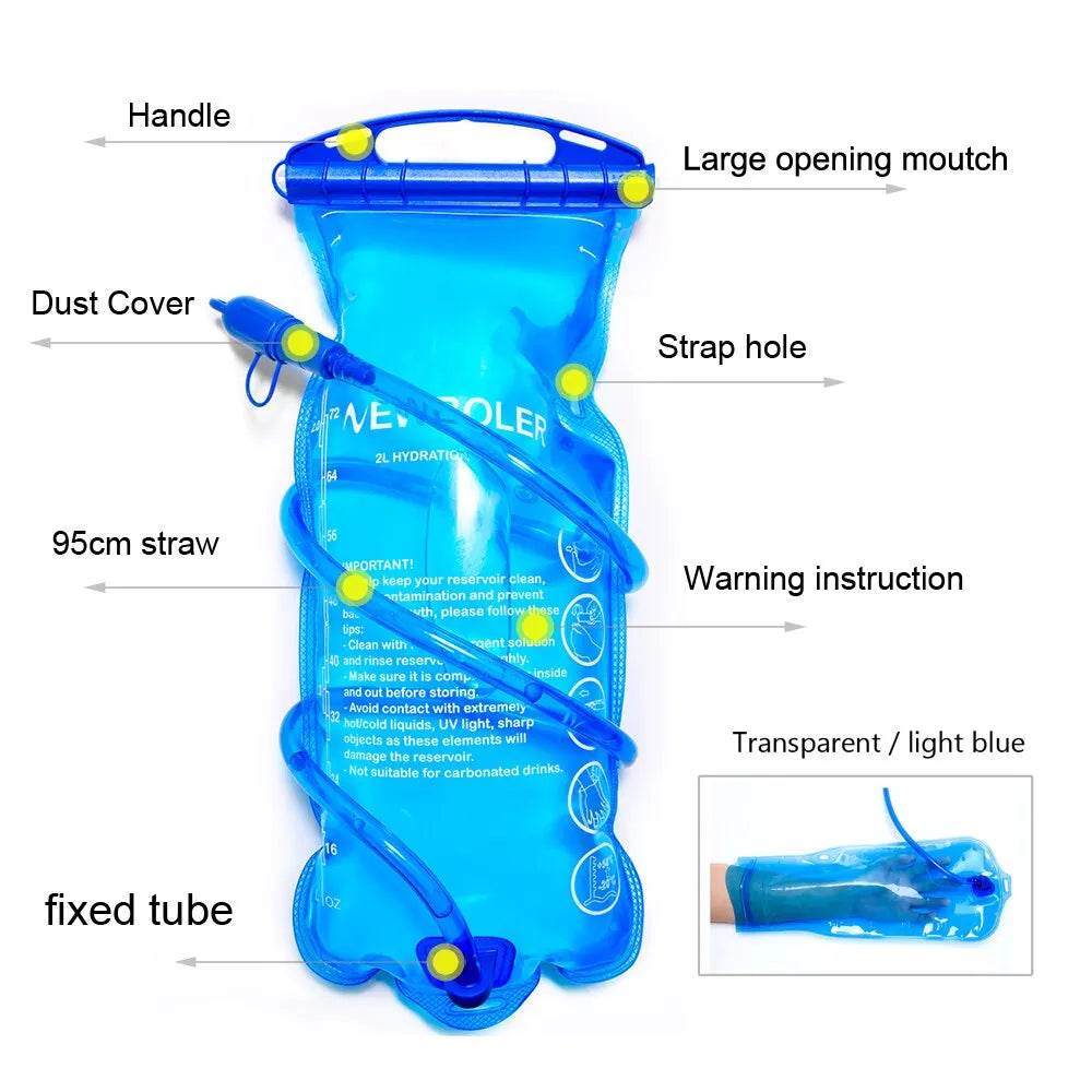 NEWBOLER Trail Running Ultralight 5L Backpack with 2L Hydration Bladder