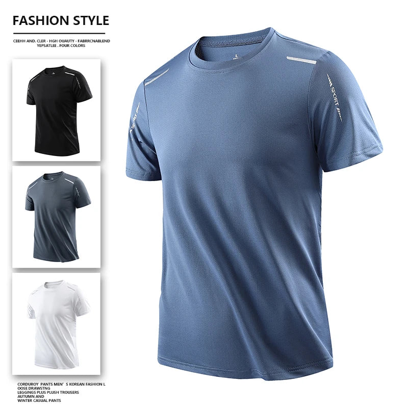 CHRLCK Men’s Quick-Drying Running T-Shirt – Lightweight, Breathable Activewear for Summer