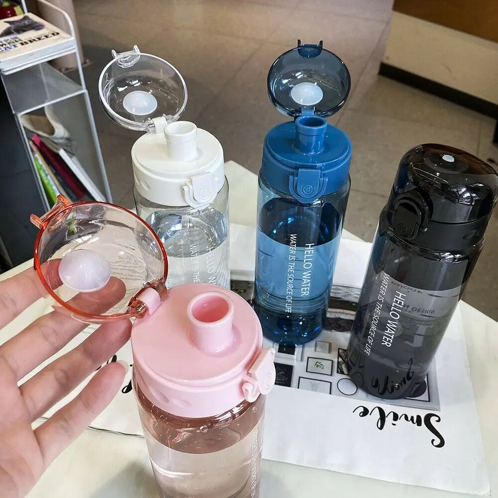 Transparent Sports Water Bottle  780 ml – Portable Leakproof Gym & Travel Bottle