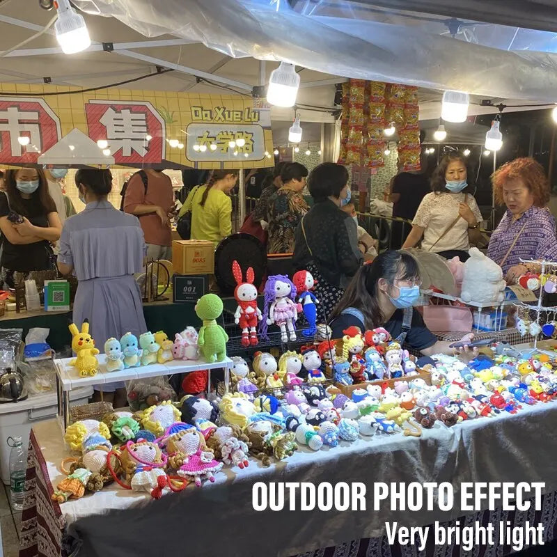 Rechargeable LED Camping Light Bulb – USB Portable Lantern for Outdoor & Emergency Use