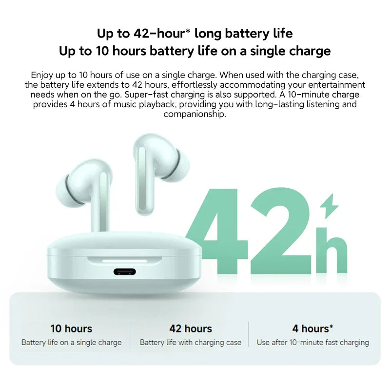 XIAOMI Redmi Buds 6 Global Version – ANC Bluetooth 5.4 Earbuds with 42-Hour Battery Life