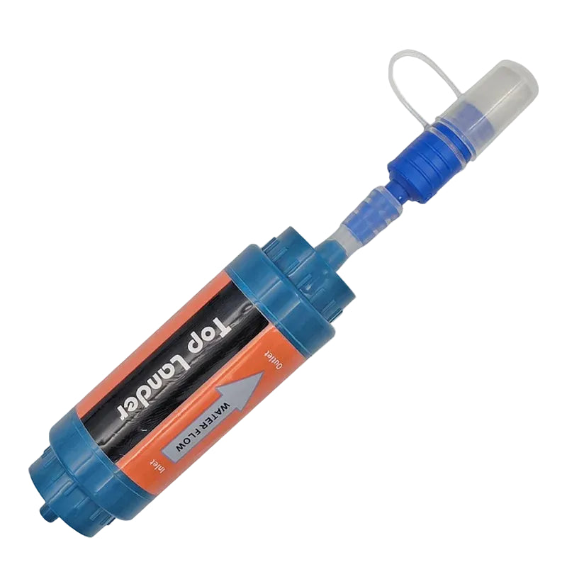 TOP LANDER Portable Camping Water Filter Straw – 0.1 Micron Outdoor Survival Purifier