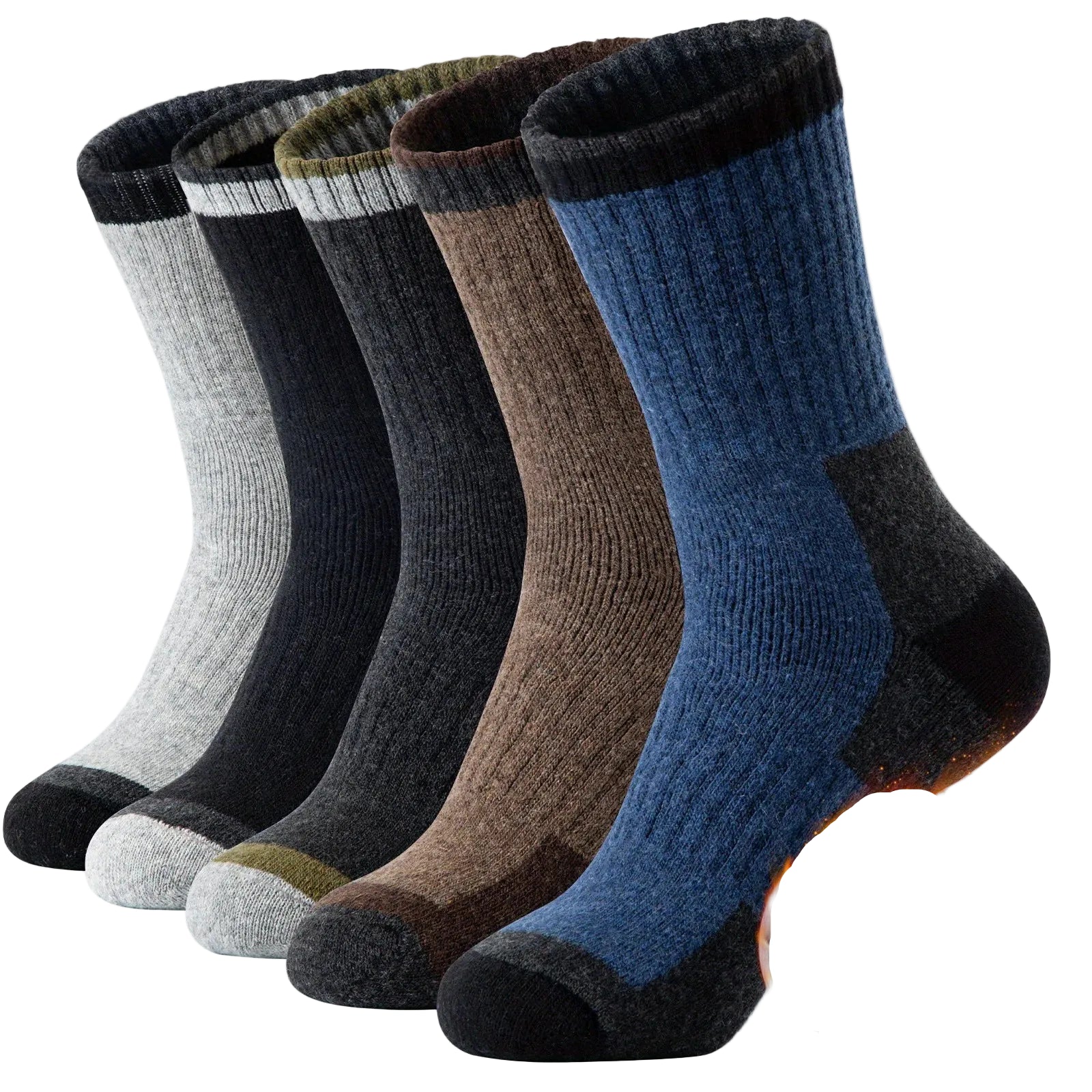 Merino Wool Hiking Socks Thermal Warm Breathable Winter Outdoor Unisex