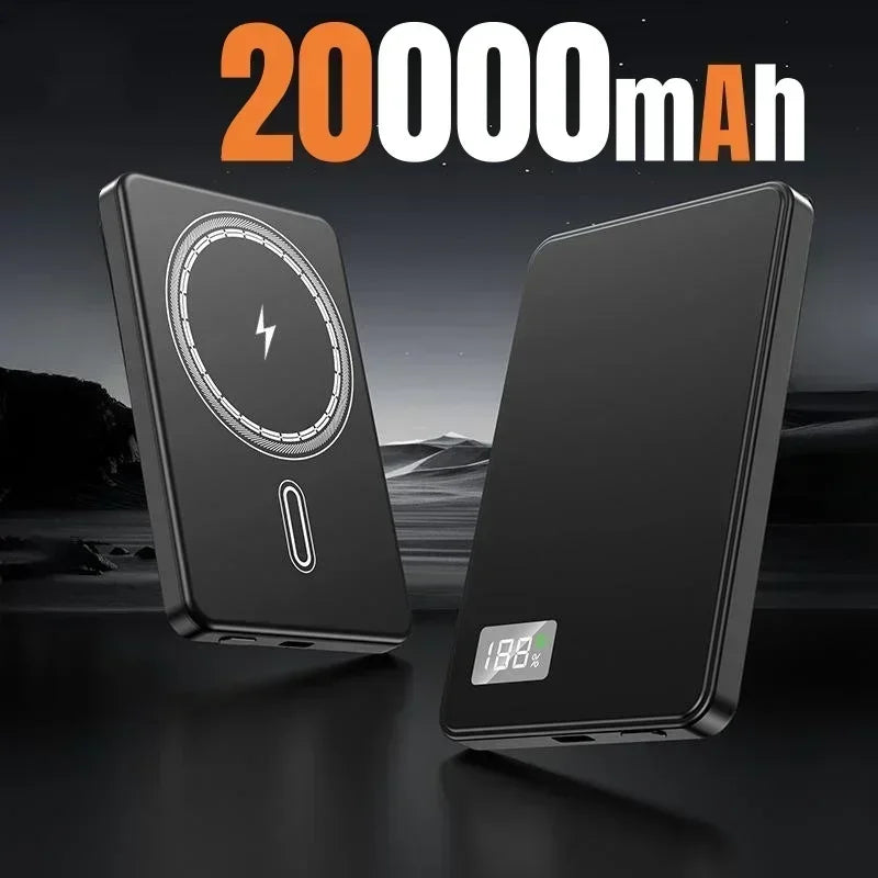 Wireless Magnetic 50000mAh Power Bank PD22.5W Fast Charging MagSafe Compatible