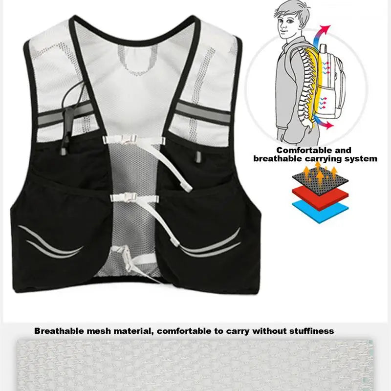 Hydration Running Vest Lightweight Reflective Backpack for Running