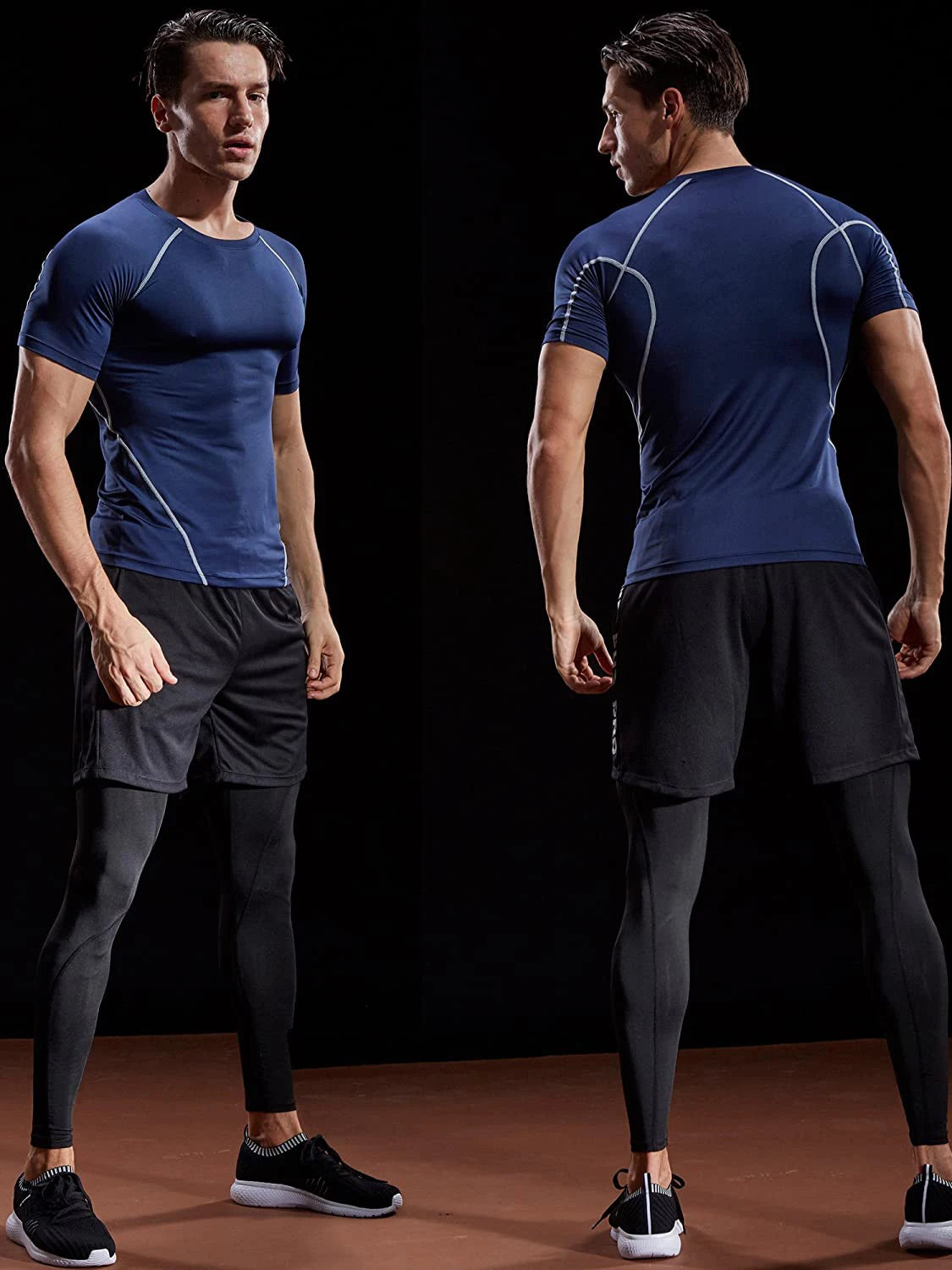 Men’s Compression Sports T-Shirt – Quick-Dry Elastic Running & Gym Training Top 2025