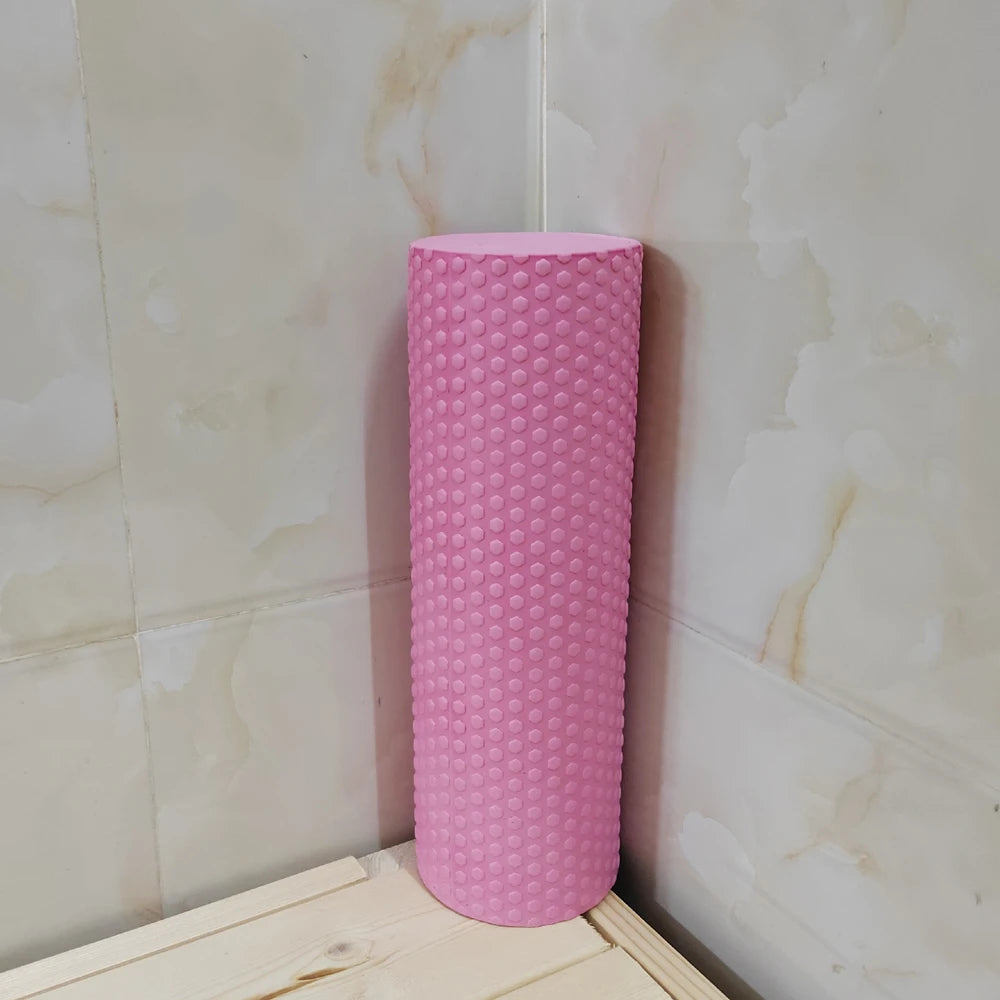 BBSWIM EVA Foam Yoga Roller – 29.7cm Hexagonal Pilates Cylinder for Home Workouts