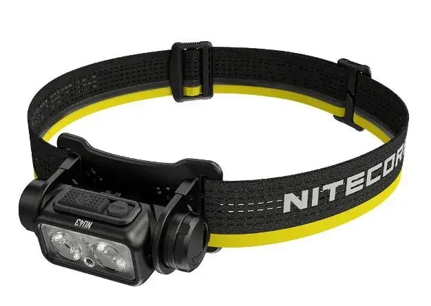 NITECORE NU43 Rechargeable Headlamp – 1400 Lumens, Red & White Light, Lightweight Design