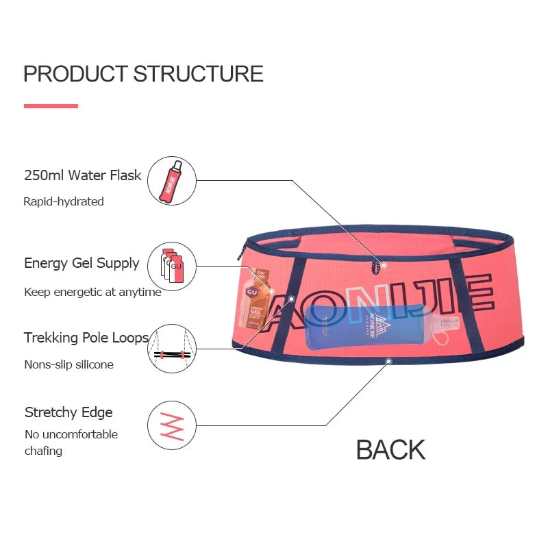 AONIJIE W8101 Hydration Running Waist Belt Trail Marathon Fitness Pack