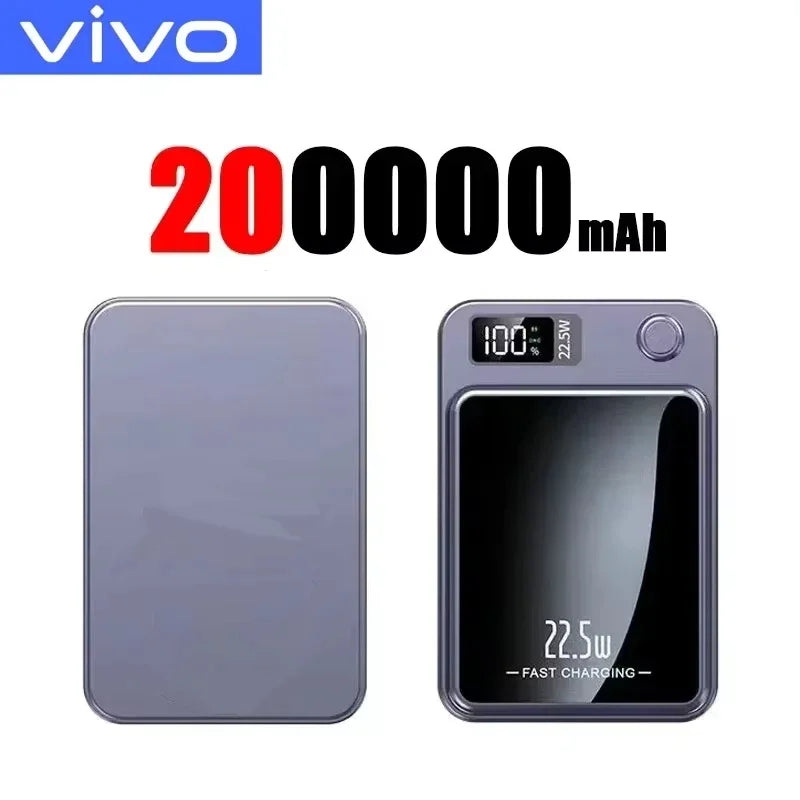 VIVO Magnetic Power Bank 50000mAh Wireless Fast Charger PD 22.5W with Display