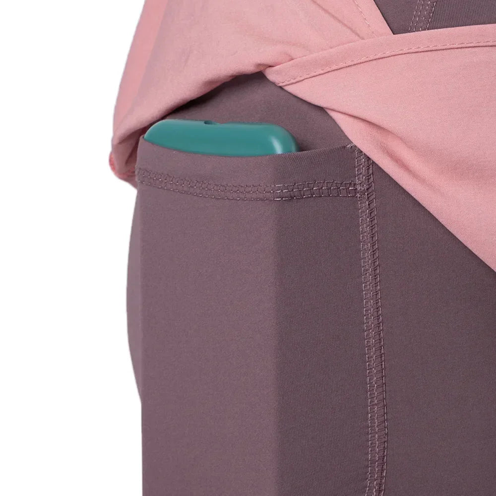 Women’s 2-in-1 Running Shorts – Quick-Dry, Wide Waistband, Pocket, Lightweight Fit