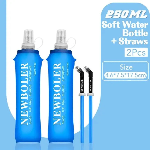 NEWBOLER TPU Soft Flask Collapsible Water Bottle (250ml / 500ml)