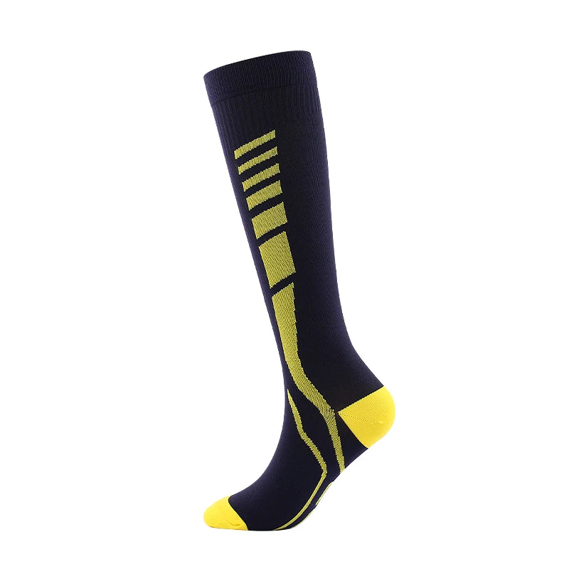Men’s Compression Sports Socks for Running Cycling Football & Circulation Support