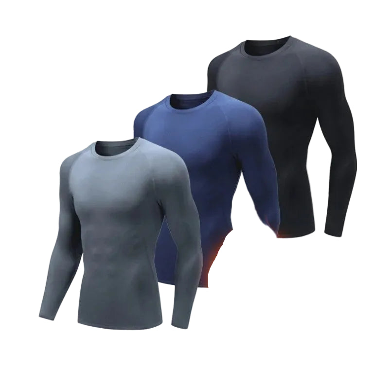 Men’s Thermal Compression Undershirt Fleece Winter Base Layer