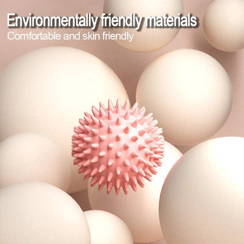 Spiky Foot Massage Ball for Plantar Fasciitis and Muscle Relief| PVC Trigger Point Therapy Ball
