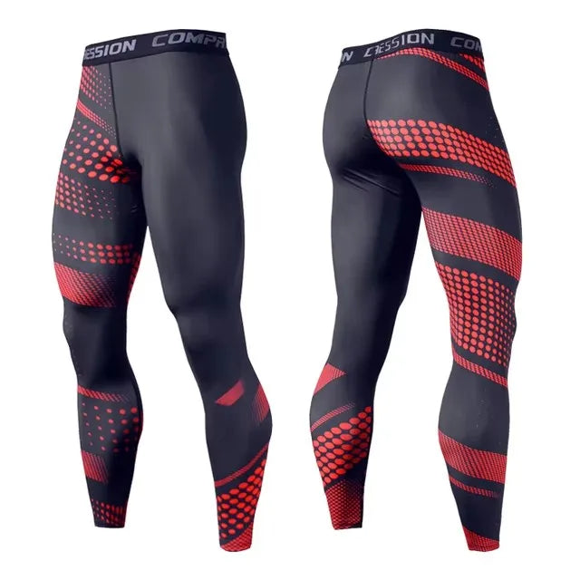 Men’s Compression Pants Sportswear Training Leggings Gym Tights
