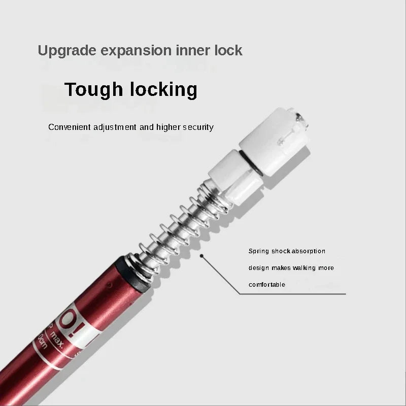 Ultralight Adjustable Trekking Poles Aluminium Alloy Folding Hiking Sticks 2PCS