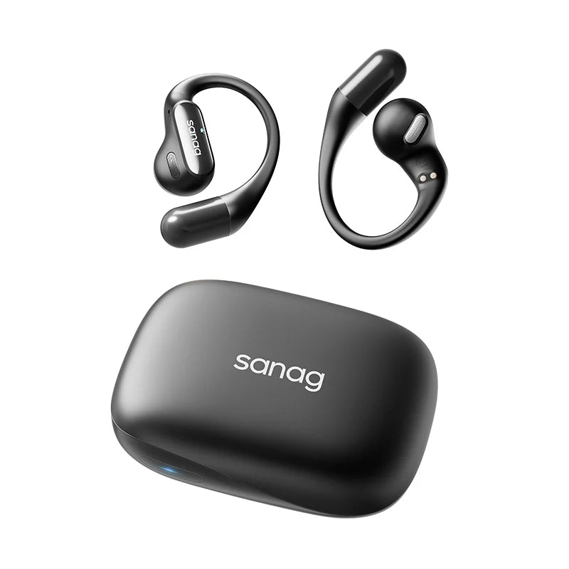 SANAG Open-Ear Wireless Headphones – Lightweight Bluetooth 5.3 with Mic & Low Latency
