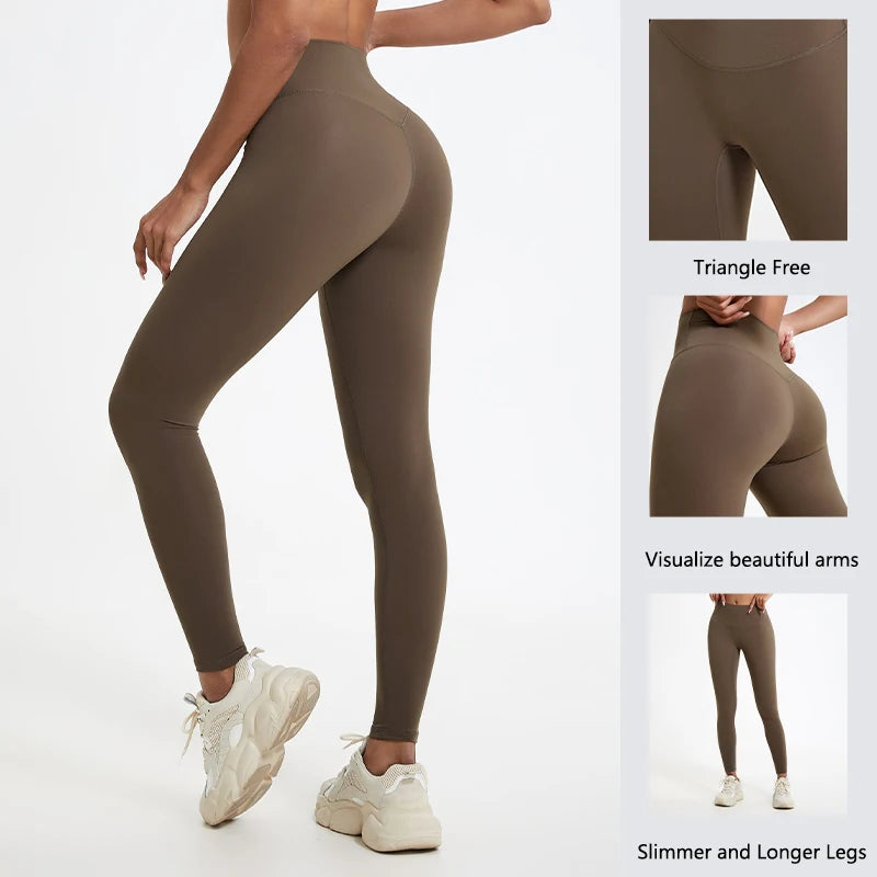 HEARUISAVY High Waist Gym Leggings Quick Dry Compression Yoga Pants Women