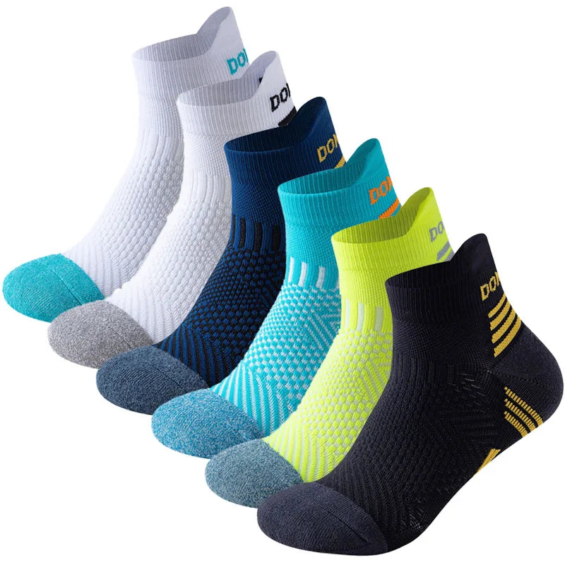 YWSLRC Professional Marathon Running Socks – Cushioned, Breathable, Low-Cut Sports Socks