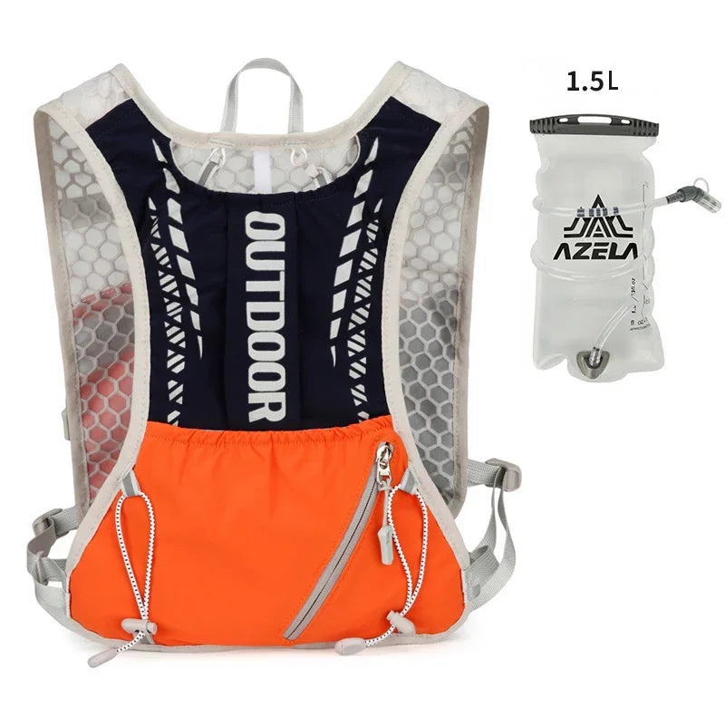 Trail Running Hydration Vest, Lightweight Cycling and Hiking Backpack with Reflective Design