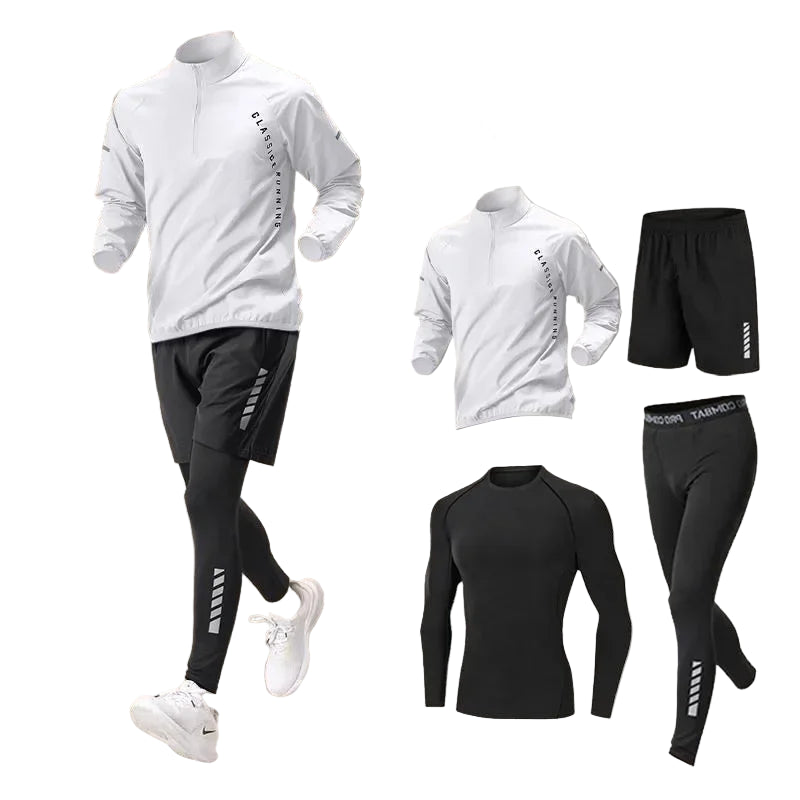 KIZARCO Men’s Quick Dry Sportswear Set – Autumn Outdoor Running & Fitness Tracksuit