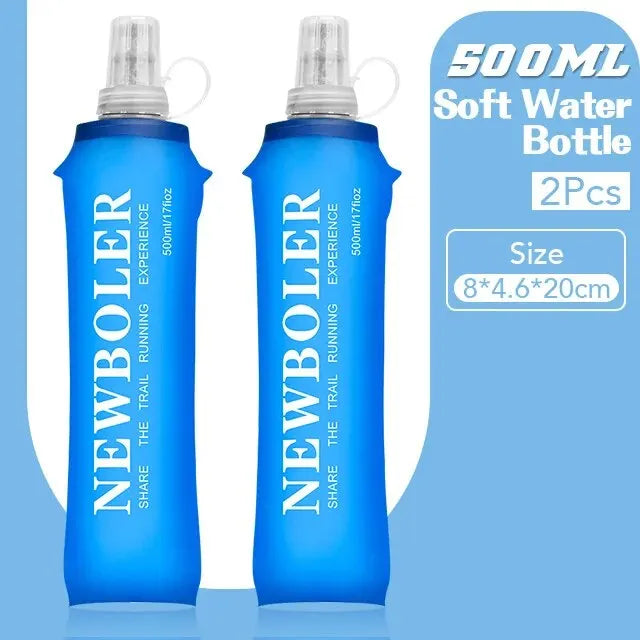 NEWBOLER TPU Soft Flask Collapsible Water Bottle (250ml / 500ml)